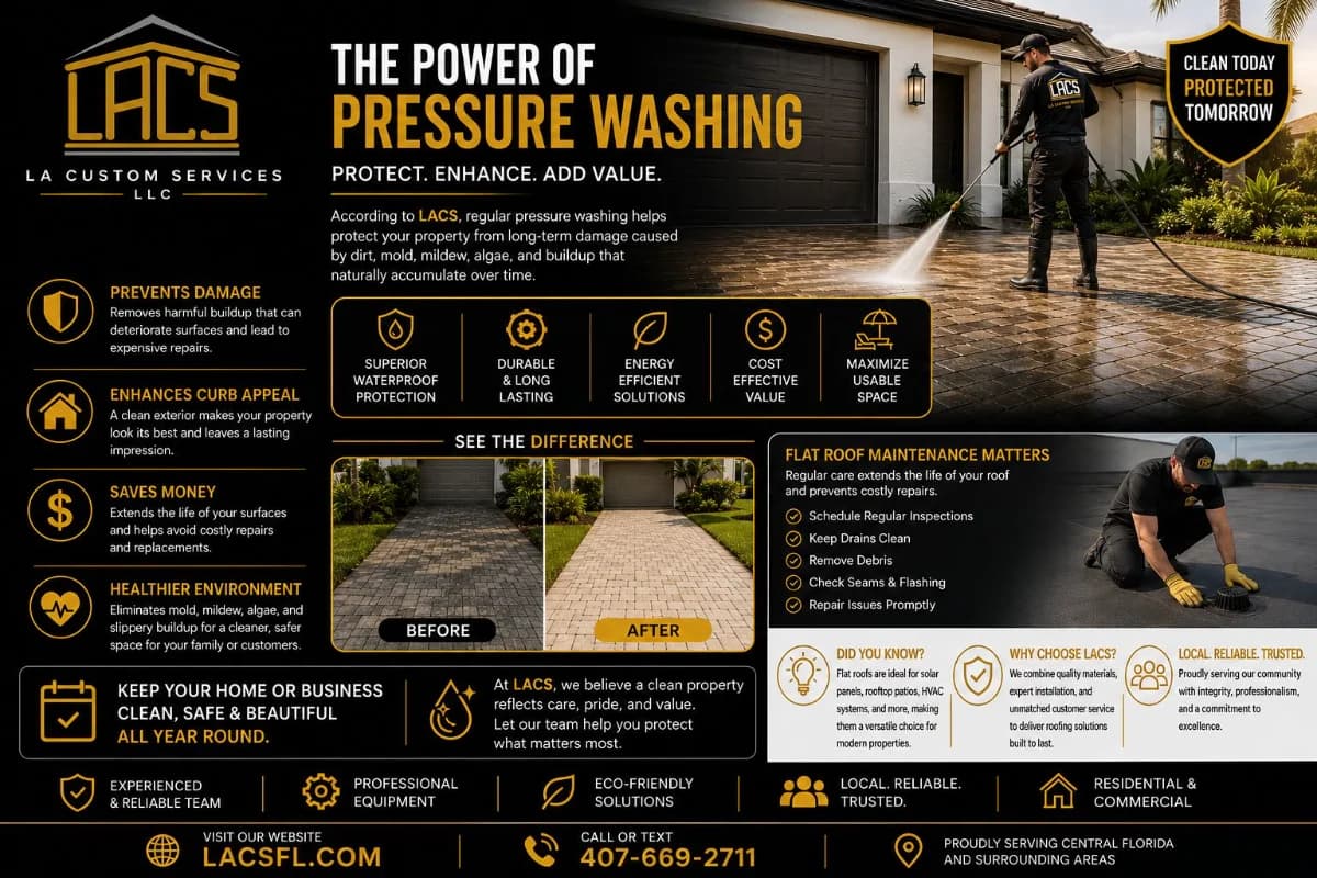 Protect Your Investment with Professional Pressure Washing.