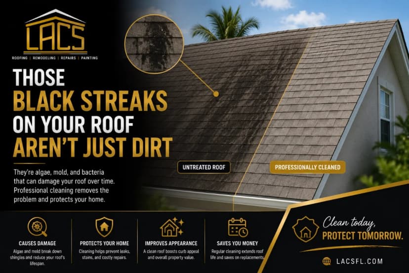 Those Black Streaks on Your Roof Aren’t Just Dirt