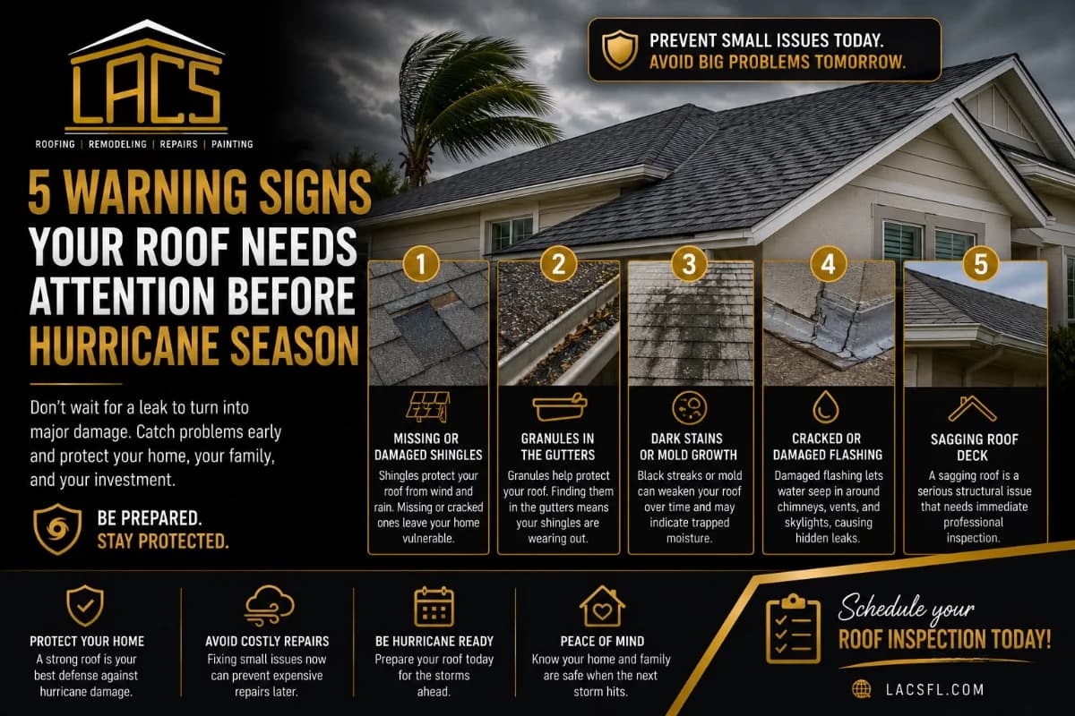 5 Warning Signs Your Roof Needs Attention Before Hurricane Season