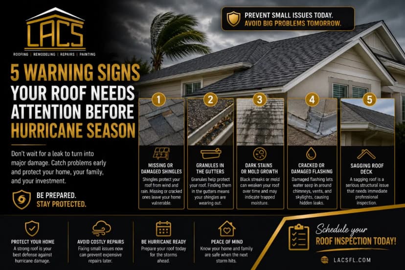 5 Warning Signs Your Roof Needs Attention Before Hurricane Season