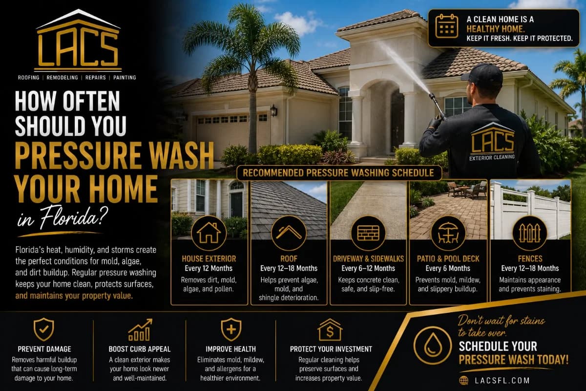 How Often Should You Pressure Wash Your Home in Florida?