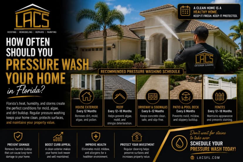 How Often Should You Pressure Wash Your Home in Florida?